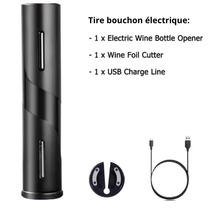 Rechargeable electric corkscrew